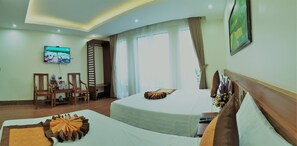 家庭三人房 | 埃及棉床单、高档床上用品、羽绒被、Select Comfort 床