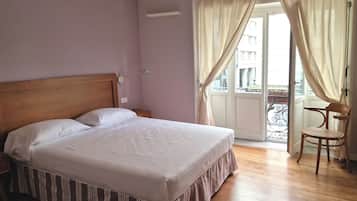 Desk, free WiFi, bed sheets