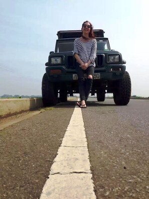 Guests can explore rugged terrain in this off-road vehicle.