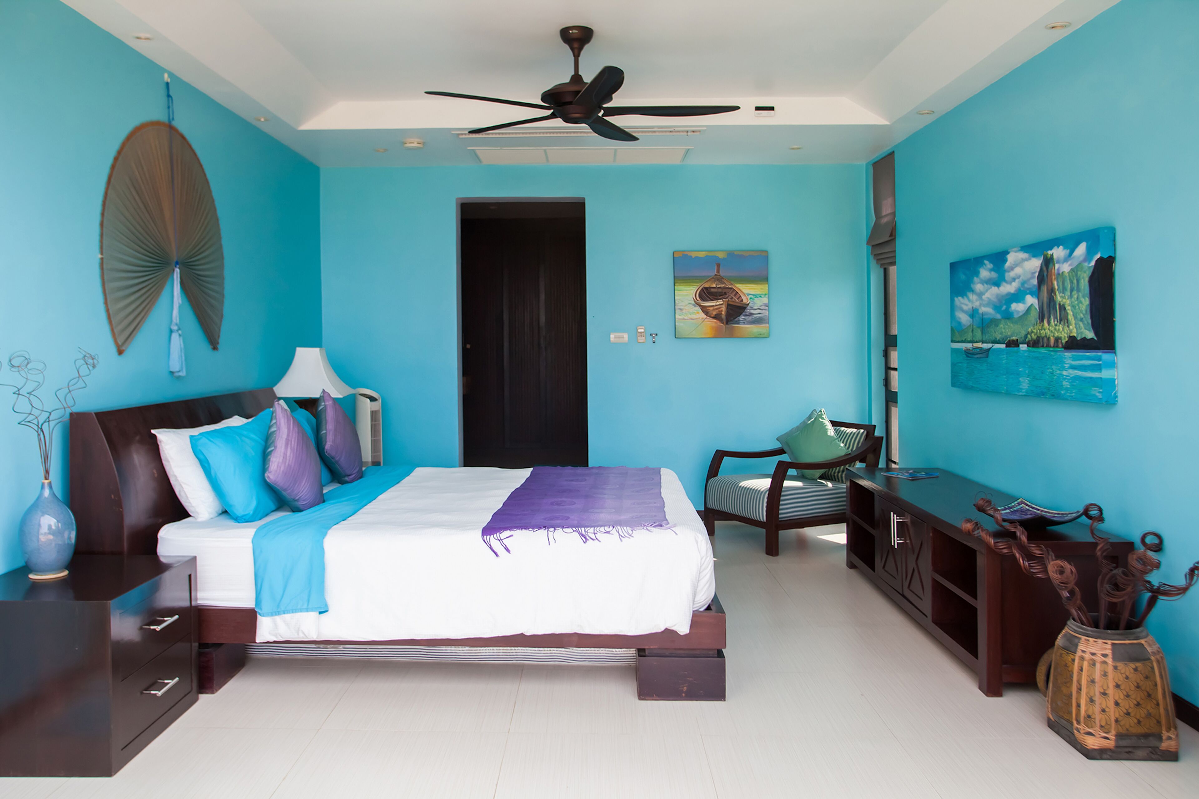 Villa panorámica | 3 dormitorios, caja fuerte, escritorio y tabla de planchar con plancha