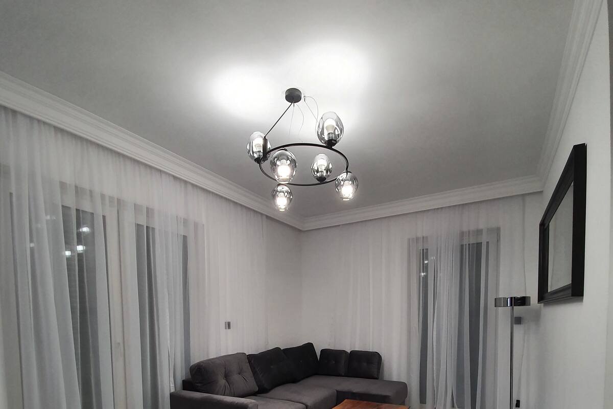 Superior Apartment | Living room | 50-inch flat-screen TV with cable channels, TV