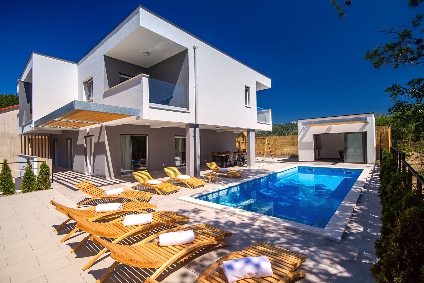 A heated pool