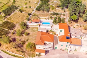 Exterior - VILLA MASLINA, with private 32m2Pool, panoramic views on 100km coastline, 12 pax (Lokva Rogoznica)
