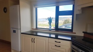 Cottage | Private kitchen | Fridge, microwave, oven, stovetop - Coral Strand Lodge (Ballyconneely)