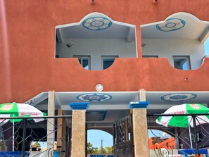 Majoituspaikan julkisivu