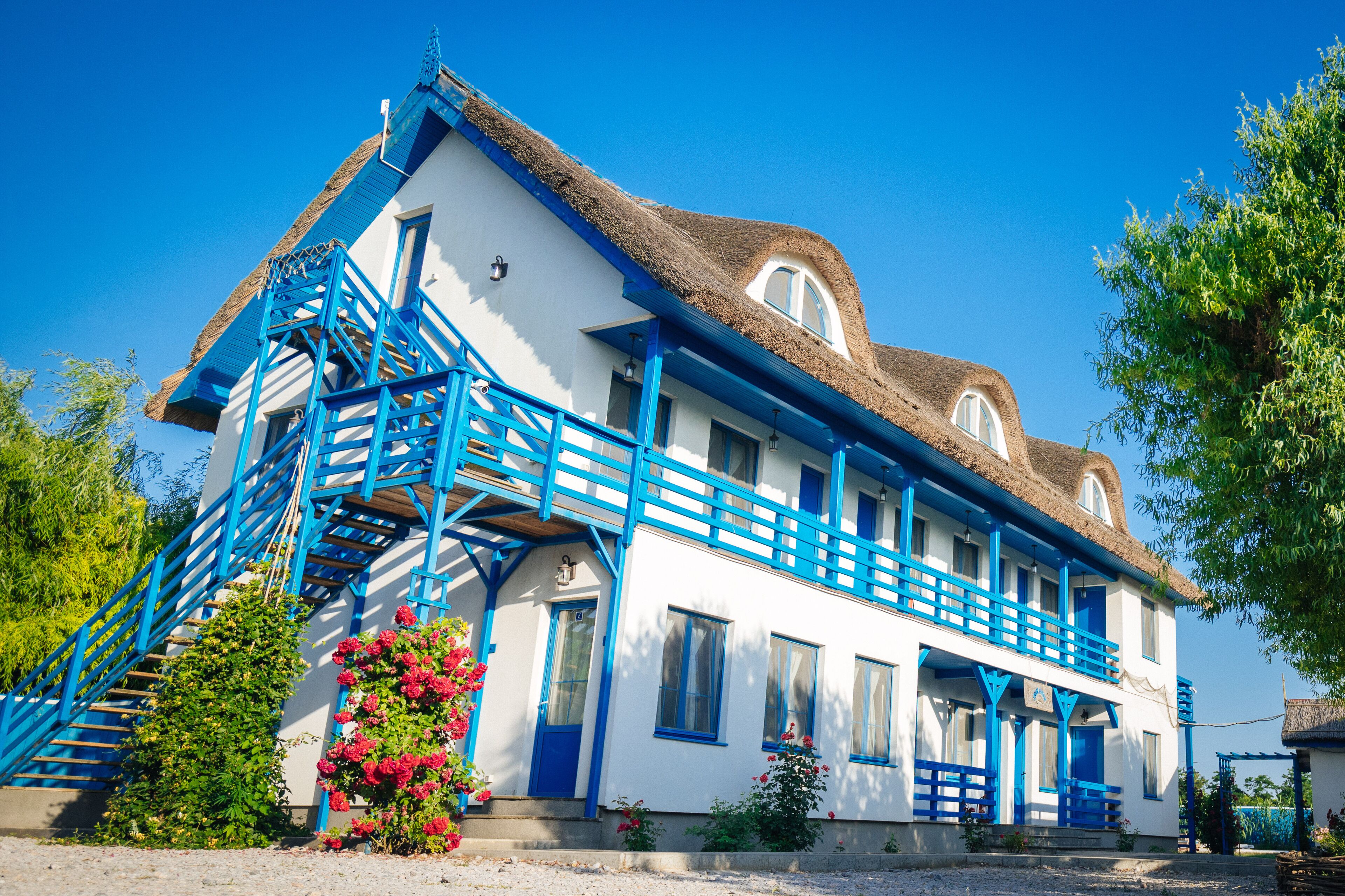 Majoituspaikan julkisivu