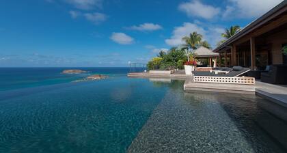 Villa Jade – Zen-Inspired Oceanview Estate with Spa, Cinema & Infinity Pool in St. Barths