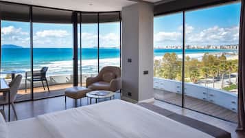 Memory-foam beds, minibar, in-room safe, desk