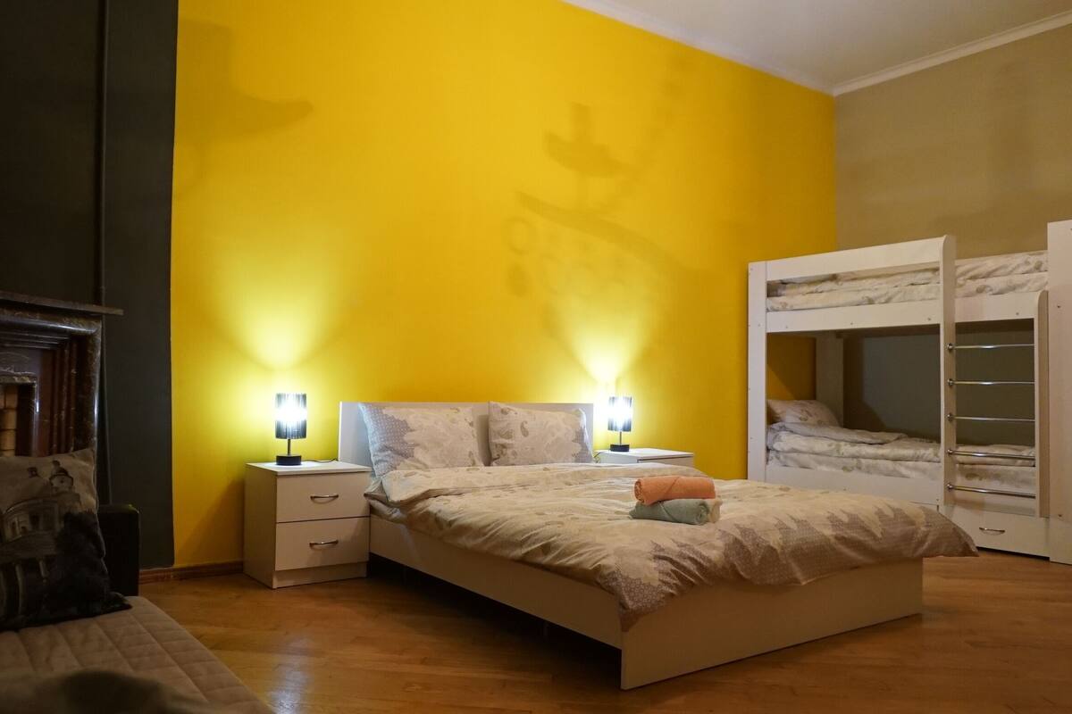 Family Room | Soundproofing, iron/ironing board, free WiFi, bed sheets