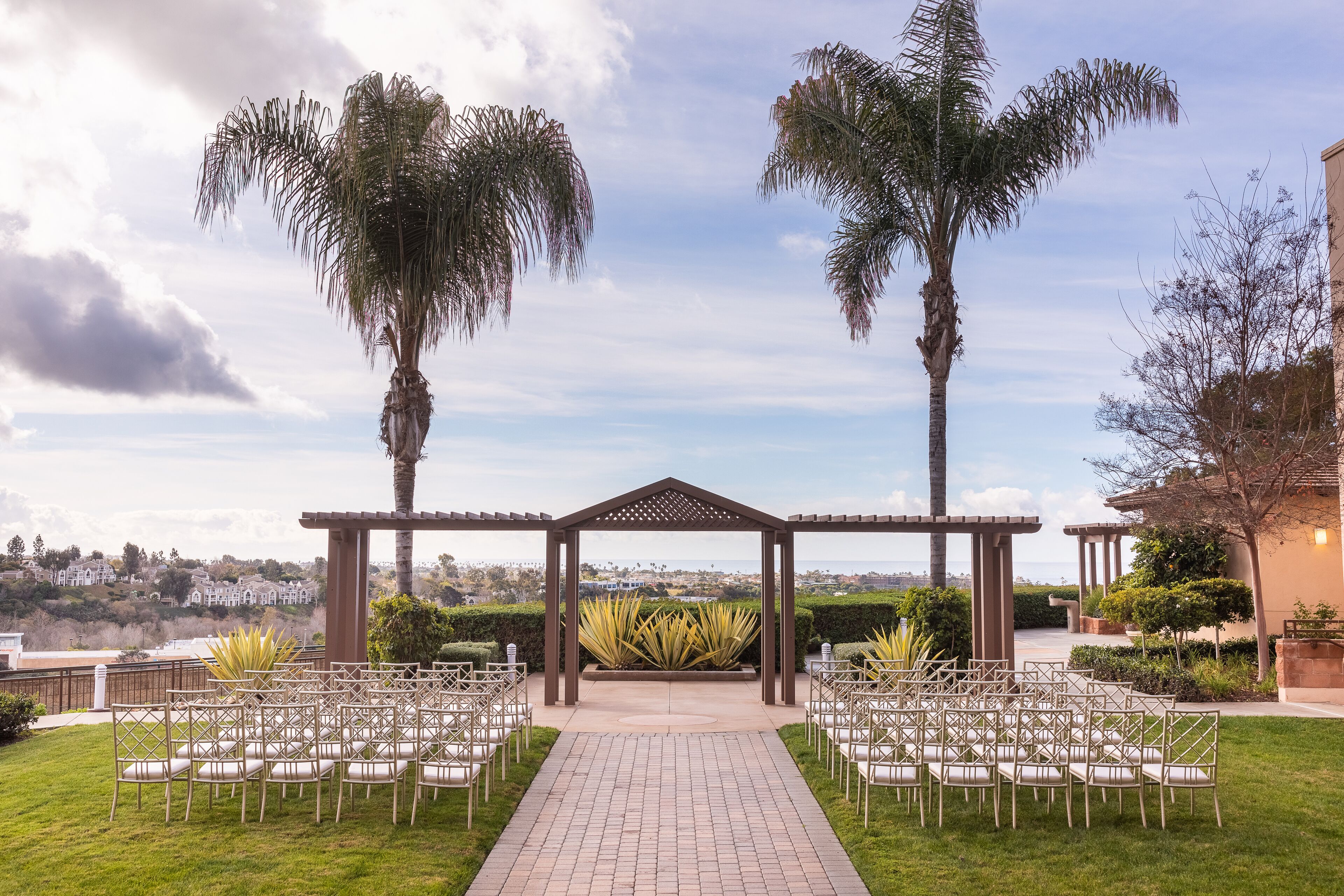 outdoor wedding area