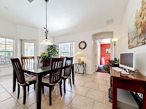 House, 3 Bedrooms | Dining - Stylish Pool Close To Withlacoochee Bike Trail 3 Bedroom Home by RedAwning (Inverness)