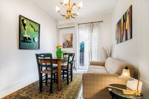 Apartment, 1 Bedroom | Living area | Flat-screen TV - Stylish Apt Next To Thiseio & Keramikos (Athens)