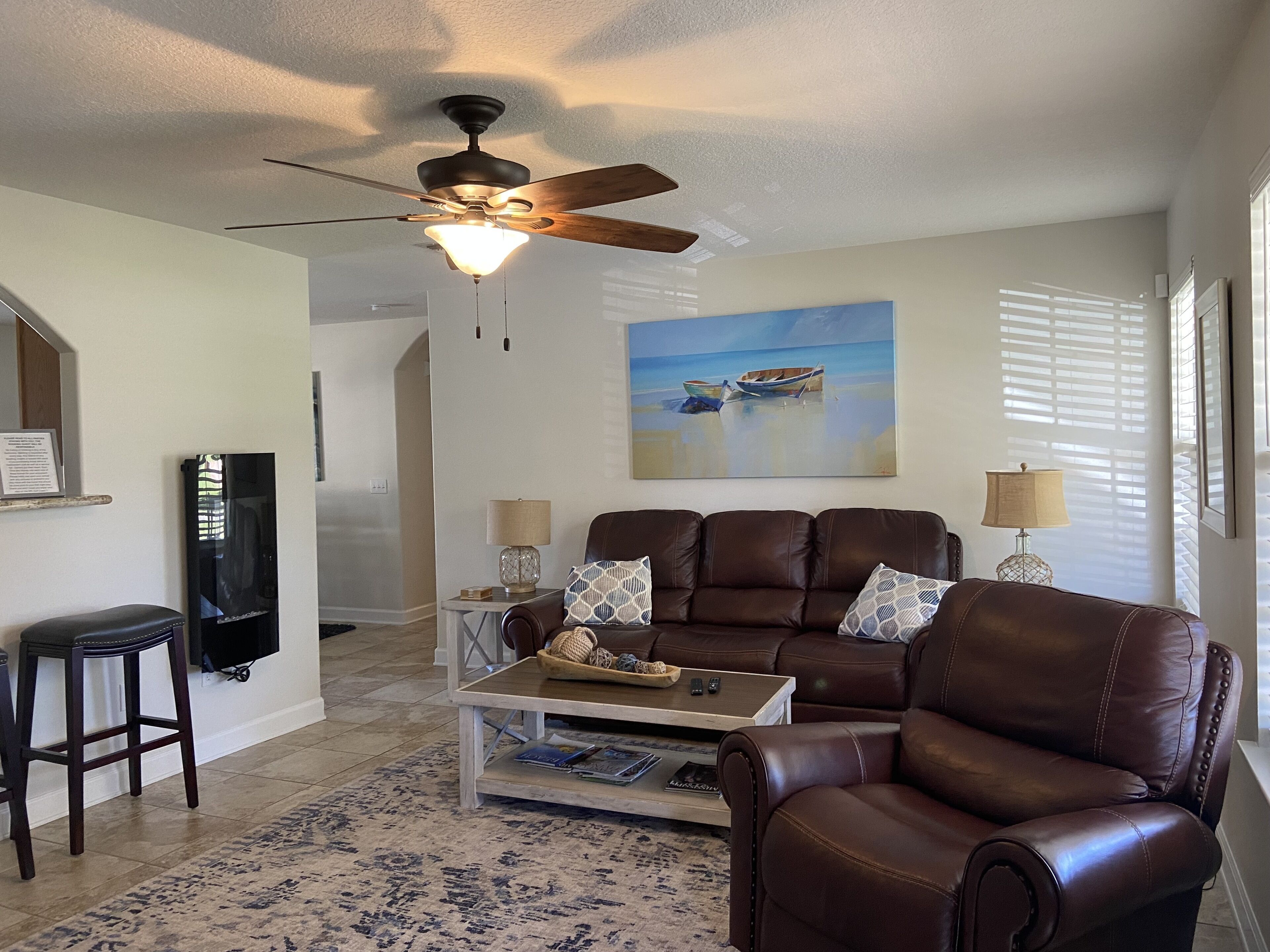 Beachfront Retreat: King bed, Pool, Rocking Chairs, Coffee, & Pet-Friendly!