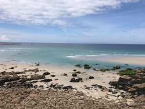 Vlak bij het strand