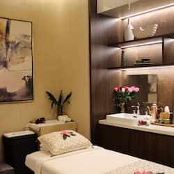 Sauna, steam room, body treatments, deep-tissue massages, body scrubs