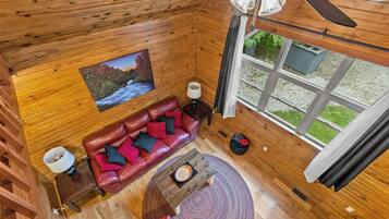 TV, fireplace, DVD player, video library