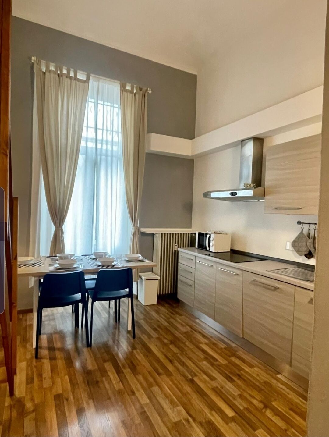 Apartament, 1 dormitori | Cuina privada | Frigorífic gran, microones, placa de cuina i rentaplats 