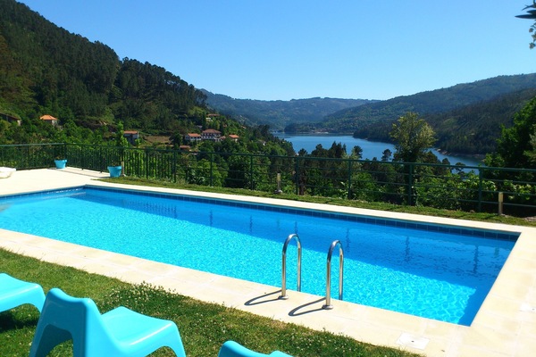 Seasonal outdoor pool, sun loungers