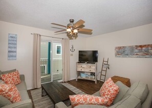 Condo, 2 Bedrooms, 2 Bathrooms | Living area | Flat-screen TV - Sundial 2C by ALBVR (Gulf Shores)