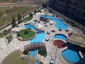 Piscine extérieure, piscine chauffée