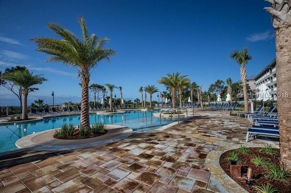 A heated pool