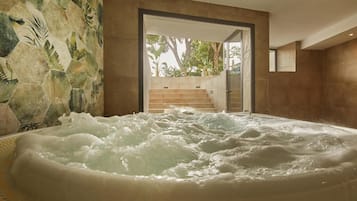 Sauna, hot tub, steam room, massages