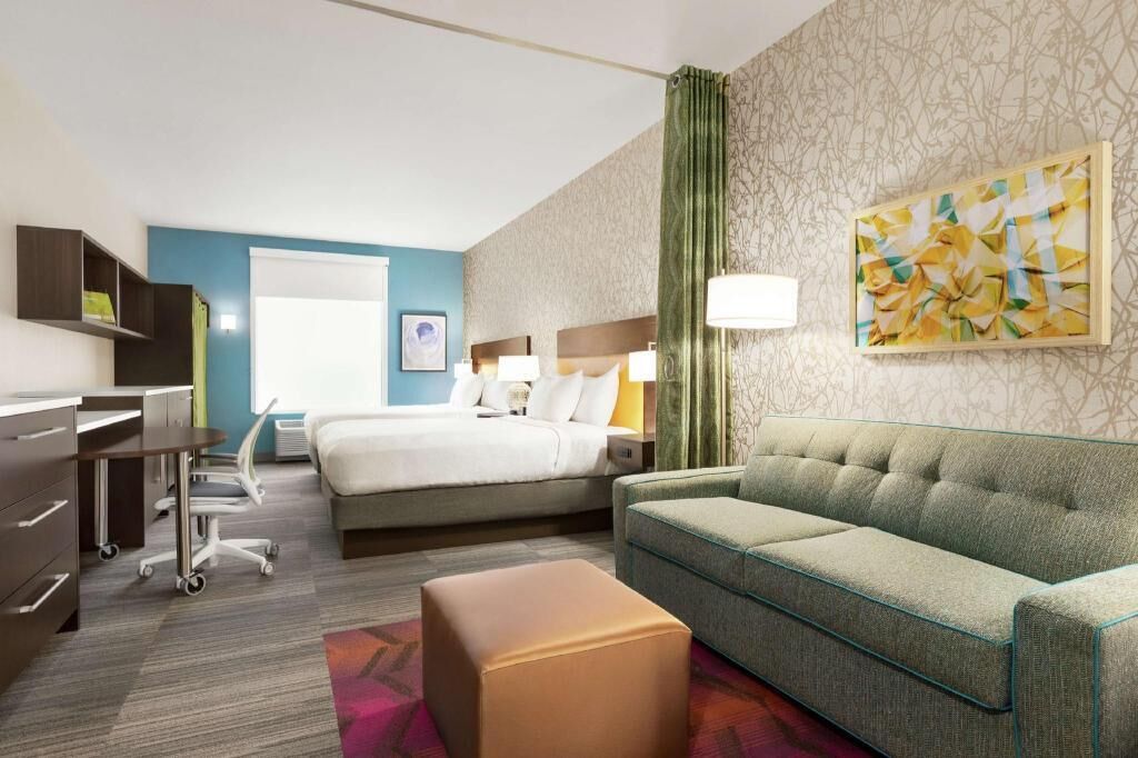 In-room safe, desk, laptop workspace, blackout curtains