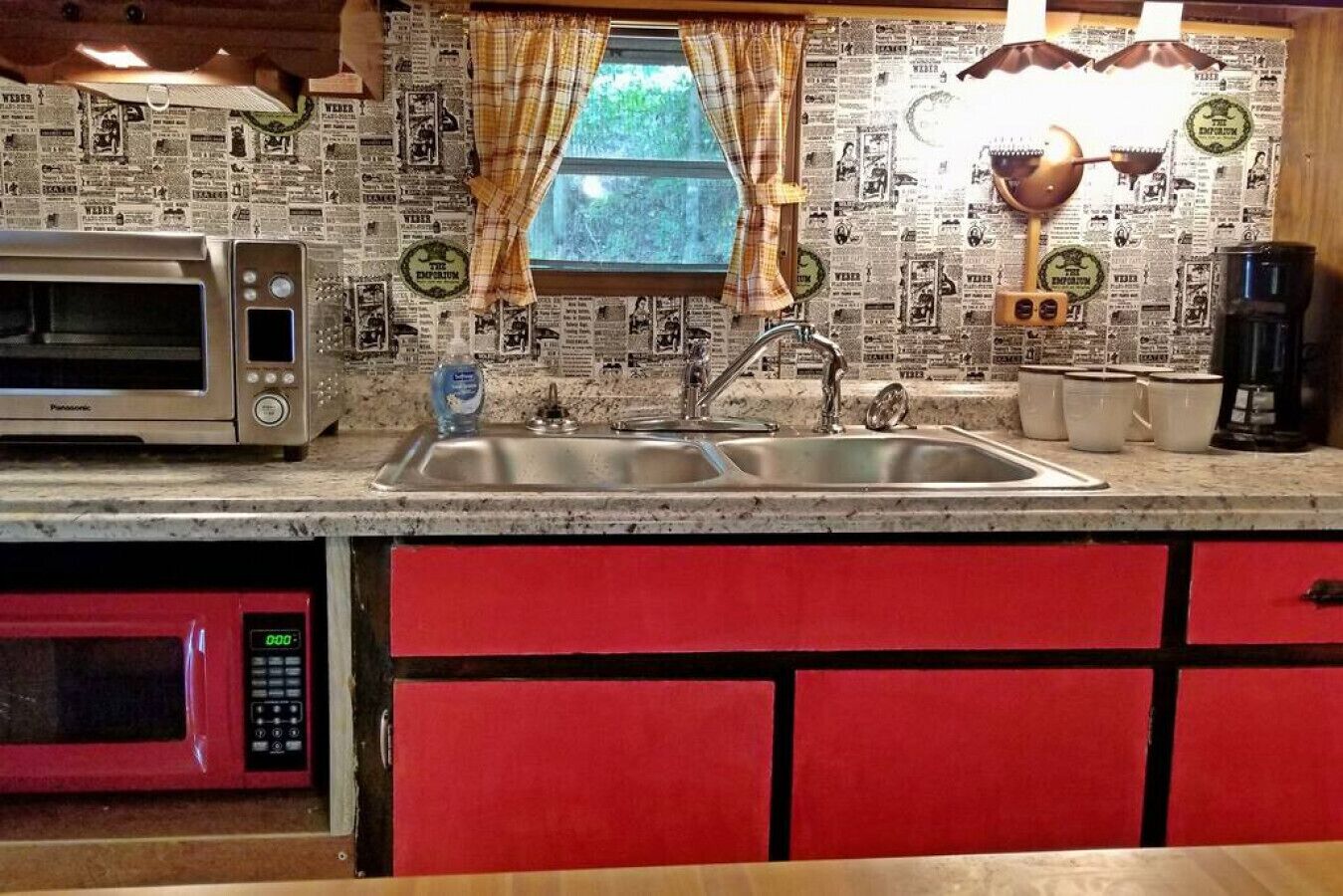 The Lil' Red Caboose on the creek!