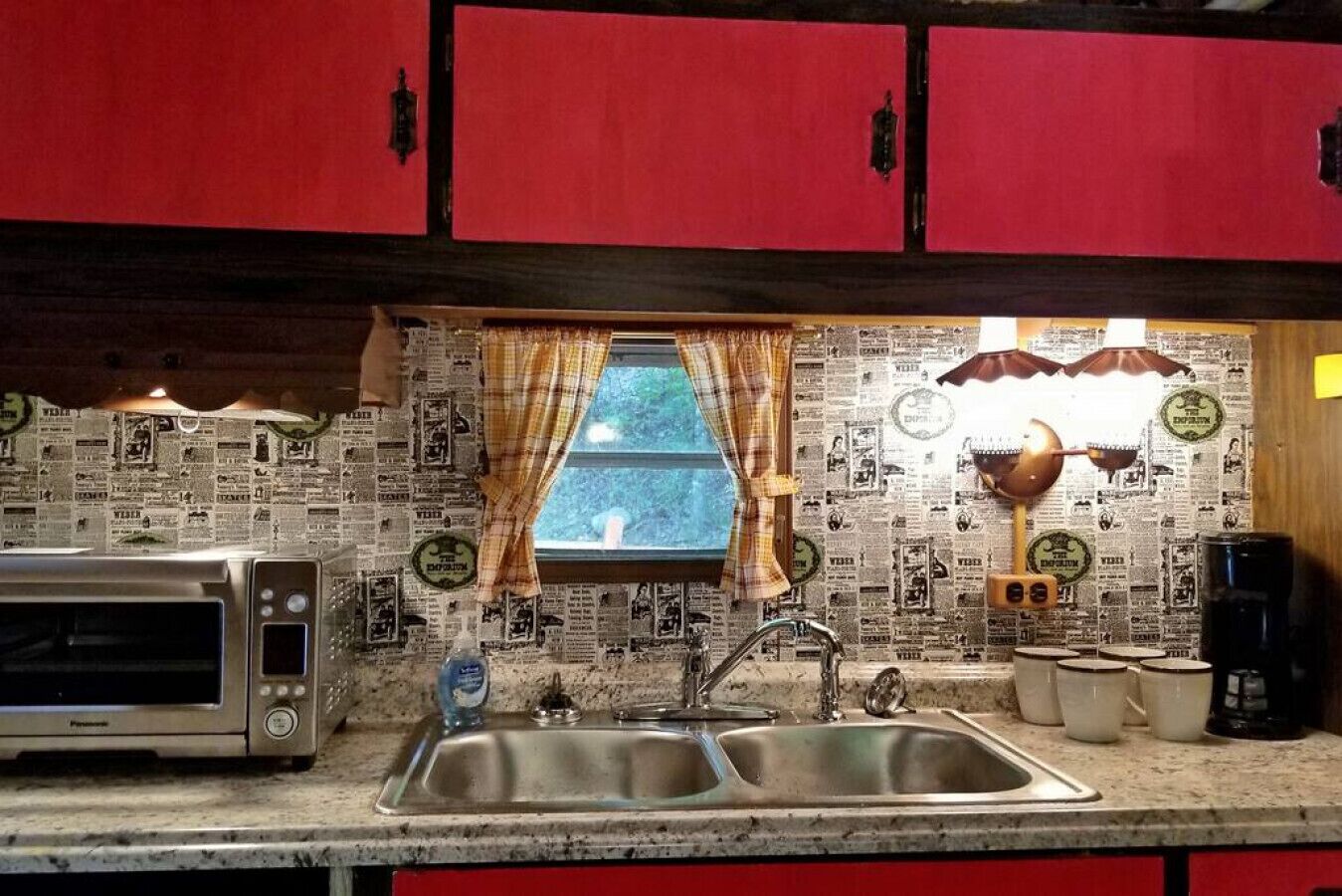 The Lil' Red Caboose on the creek!