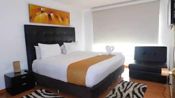 In-room safe, desk, laptop workspace, blackout curtains