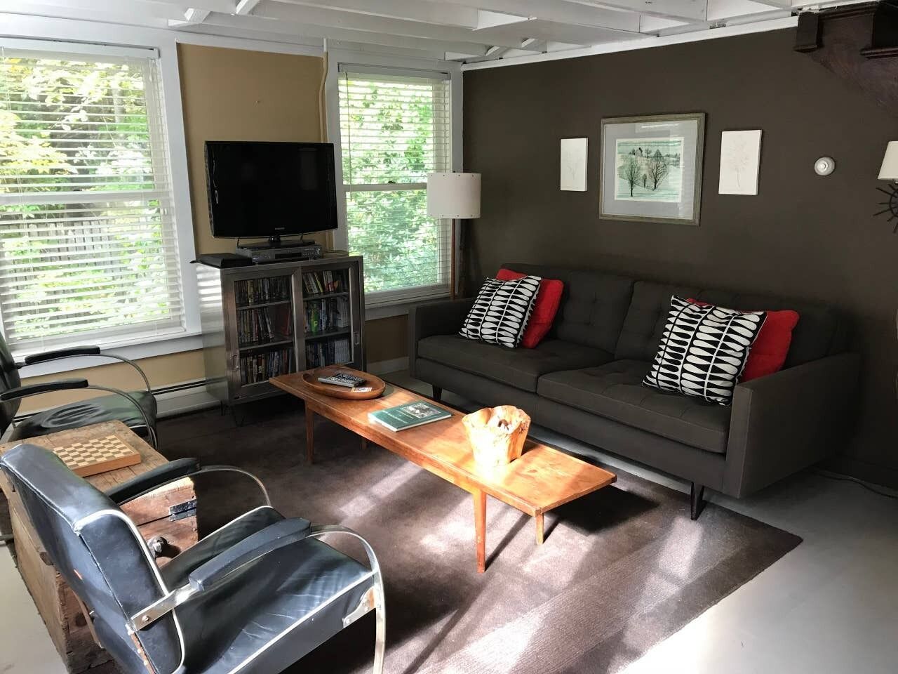 Converted Berkshire schoolhouse on a quiet river