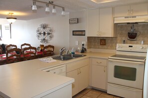 Condo, Multiple Beds, Private Pool, Beach View | Private kitchen