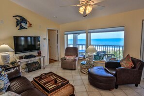 Maison Confort, 3 chambres, vue plage (Beach House) | Salle de séjour