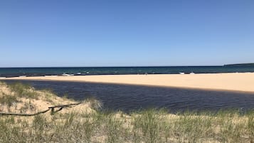 Sun-loungers, beach towels