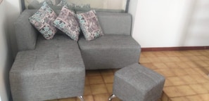 Área de estar no saguão