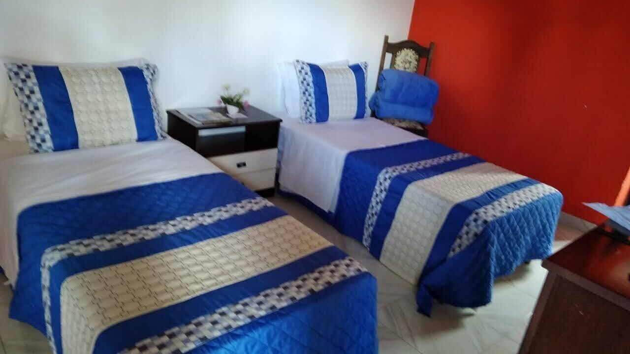 Kahden hengen standard-huone (kaksi sänkyä) | Minibaari, ilmainen Wi-Fi, vuodevaatteet, pääsy pyörätuolilla