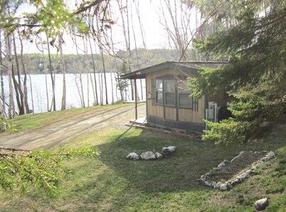On Eagle Lake located on ATV and Snowmobile trails.