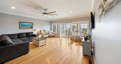 Vue sur l'océan et à une courte distance de la promenade de Kure Beach