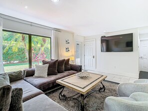 Televisión, chimenea, consola de videojuegos y Netflix 