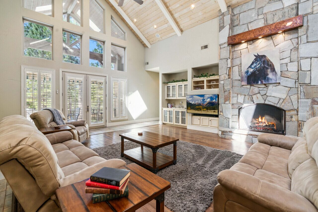 Smart TV, fireplace, video games, foosball