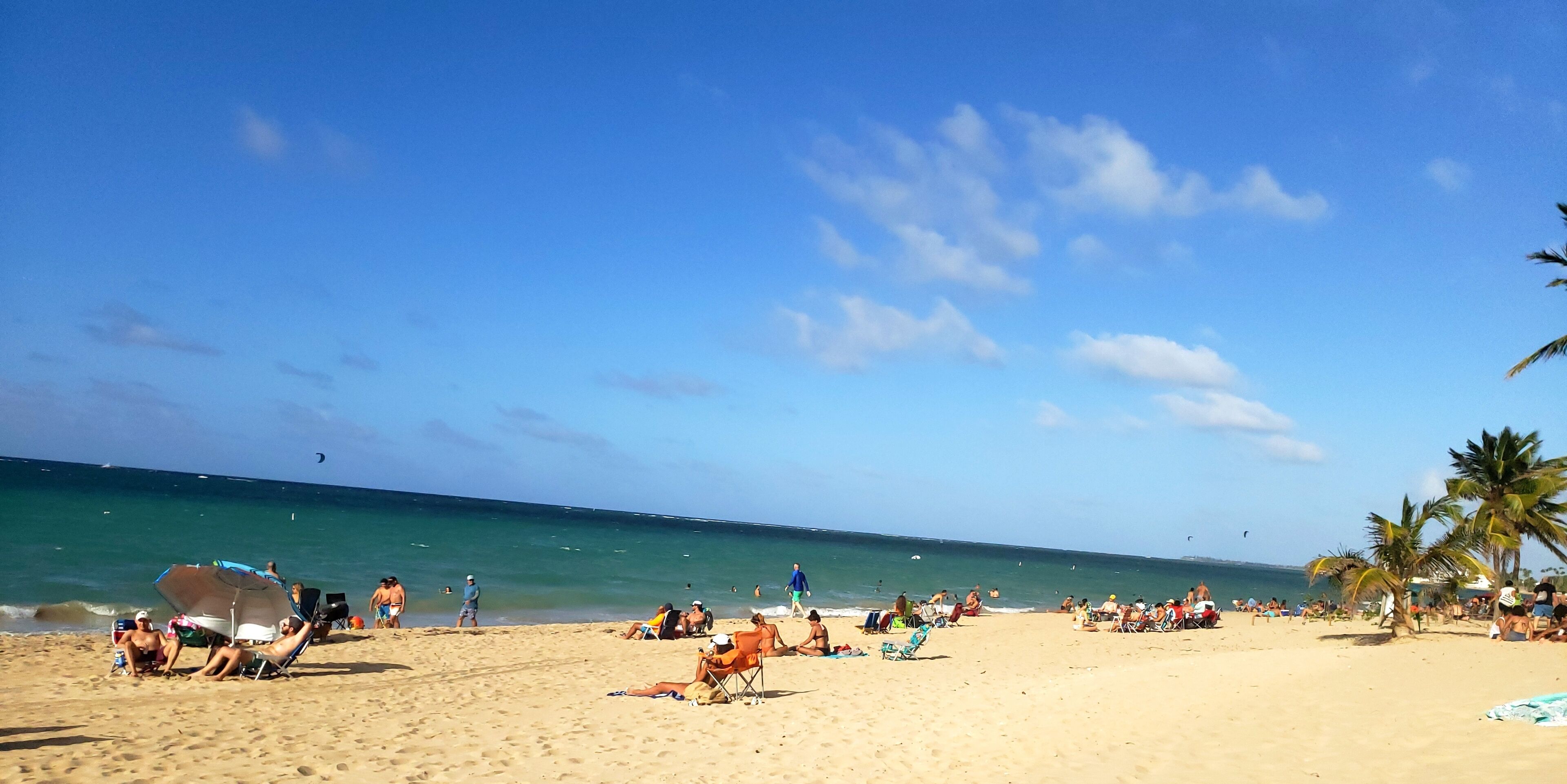 Sun loungers, beach towels