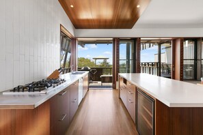 Fridge, microwave, oven, stovetop - Architect designed luxury with views and walking distance to beach. (Point Lookout)