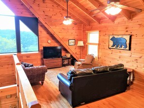 Smart TV, fireplace, DVD player, offices