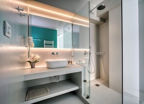 Apartment, 2 Bedrooms (Green) | Bathroom | Shower, rainfall showerhead, free toiletries, hair dryer - Athens Color Cube (Athens)