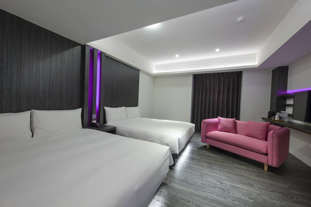 Premium bedding, down comforters, individually decorated