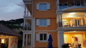 Front of property – evening/night