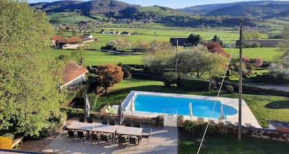 Authentic farmhouse with private heated pool and panoramic views