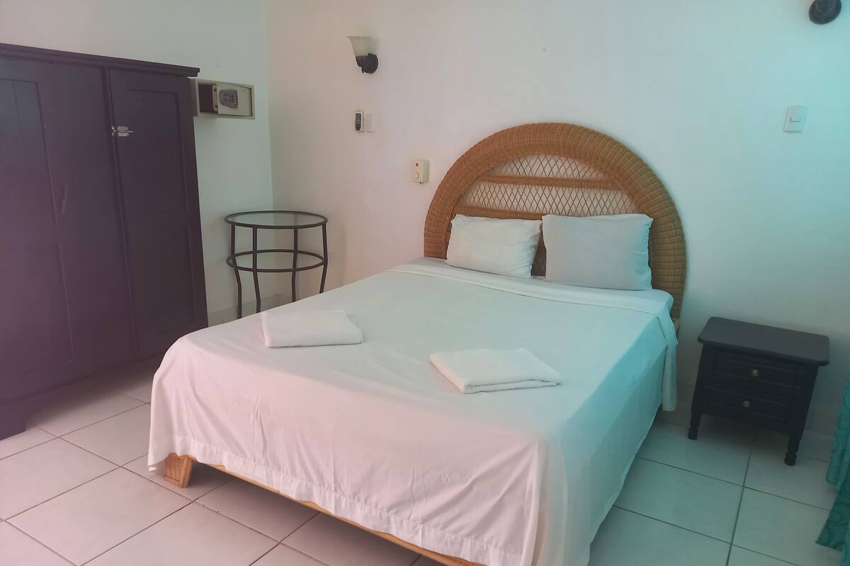 Basic Studio, 1 Queen Bed, Terrace, Courtyard View | 1 bedroom, hypo-allergenic bedding, in-room safe, blackout curtains