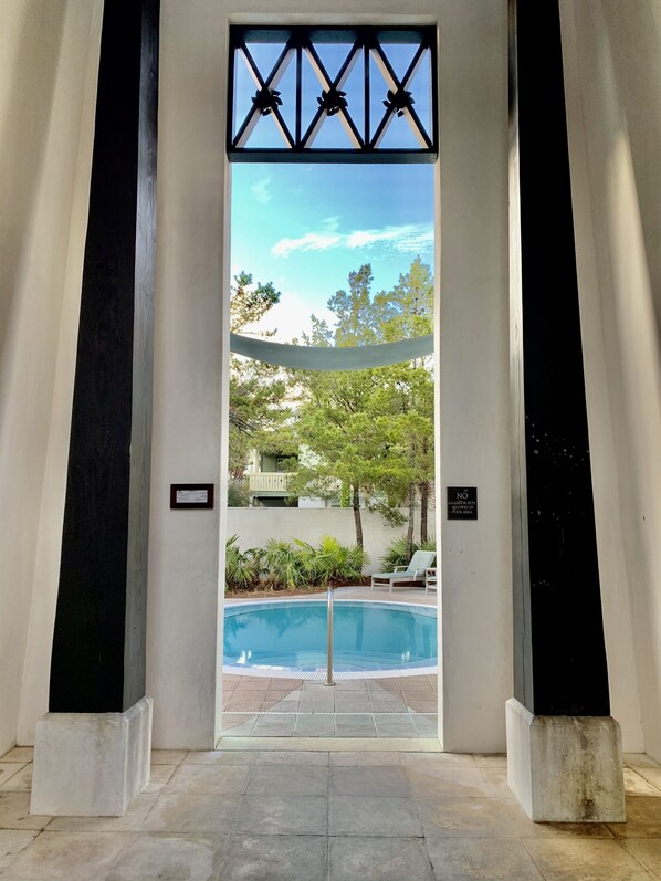 Indoor pool, a heated pool