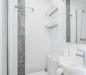 Free toiletries, hair dryer, slippers, towels